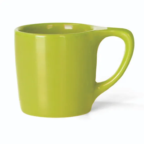 [LINOGRN300C] 10oz Lino Coffee Mug - Green / Lotus